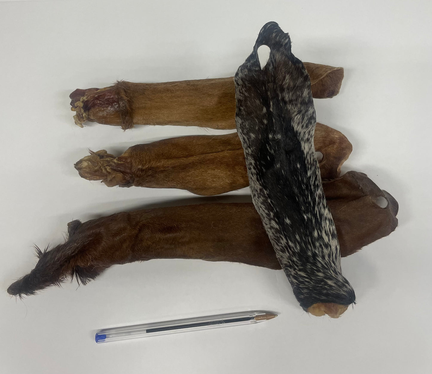 Geitenoren met vacht 3 St.