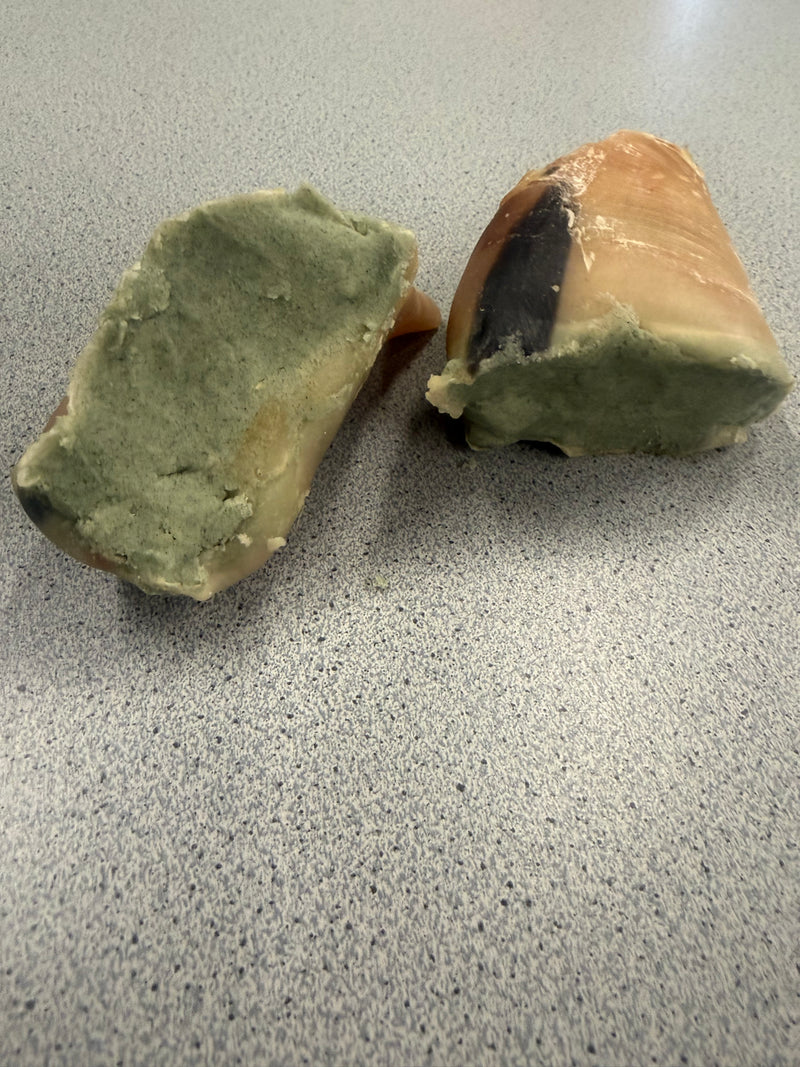 Hoefjes gevuld met schapenvet-spirulina 2 stuks