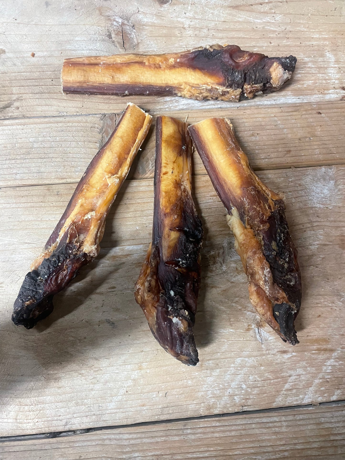 Premium runderpenis 15/17 cm met vleesknoop, 4 stuks