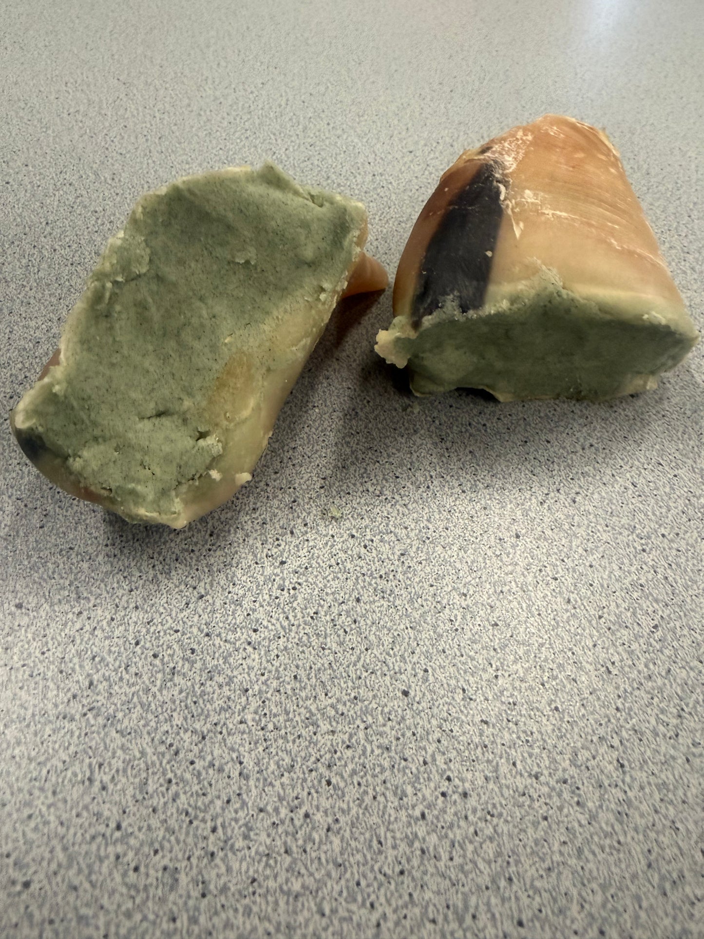Hoefjes gevuld met schapenvet-spirulina 2 stuks