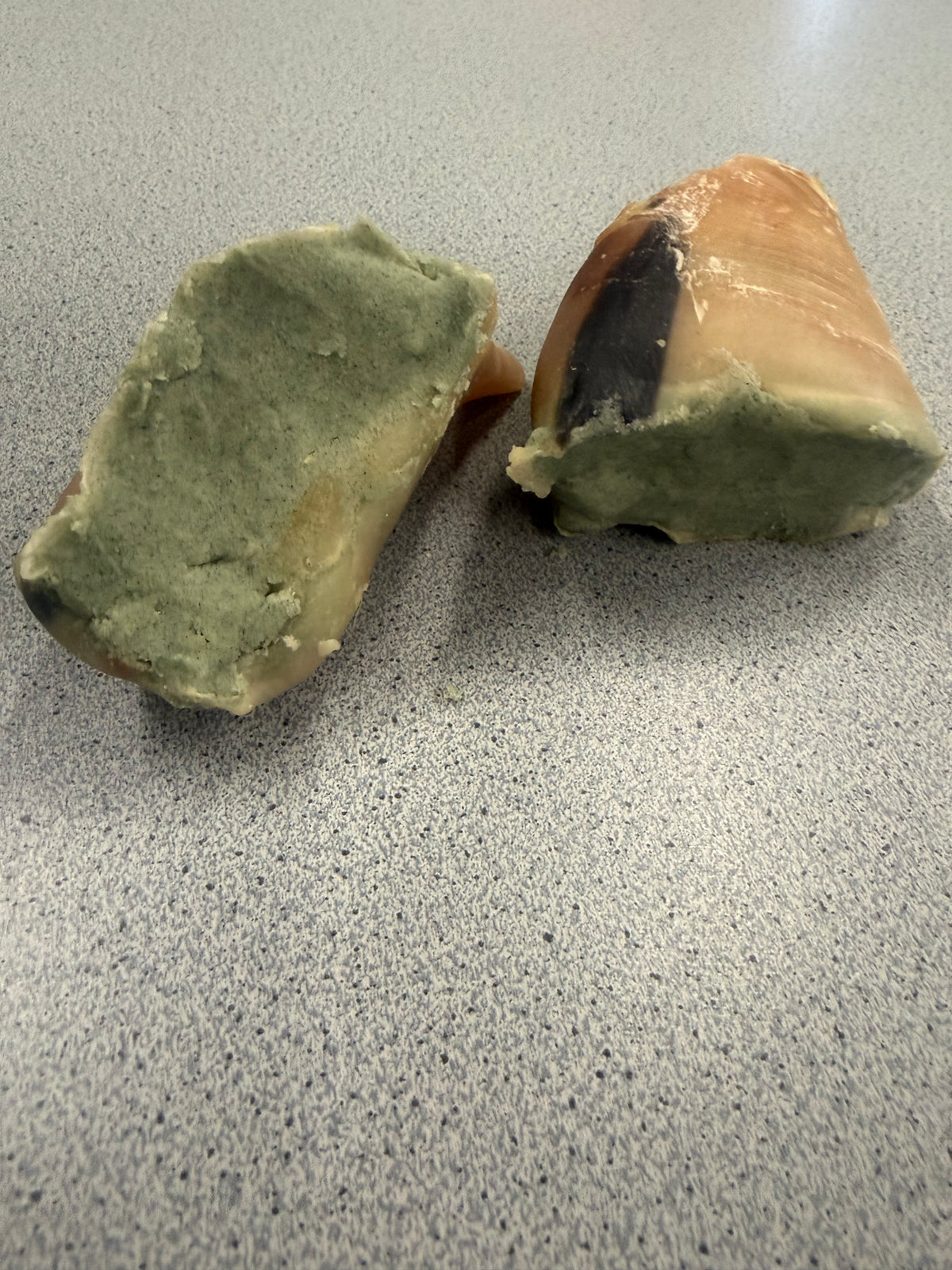 Hoefjes gevuld met schapenvet-spirulina 2 stuks