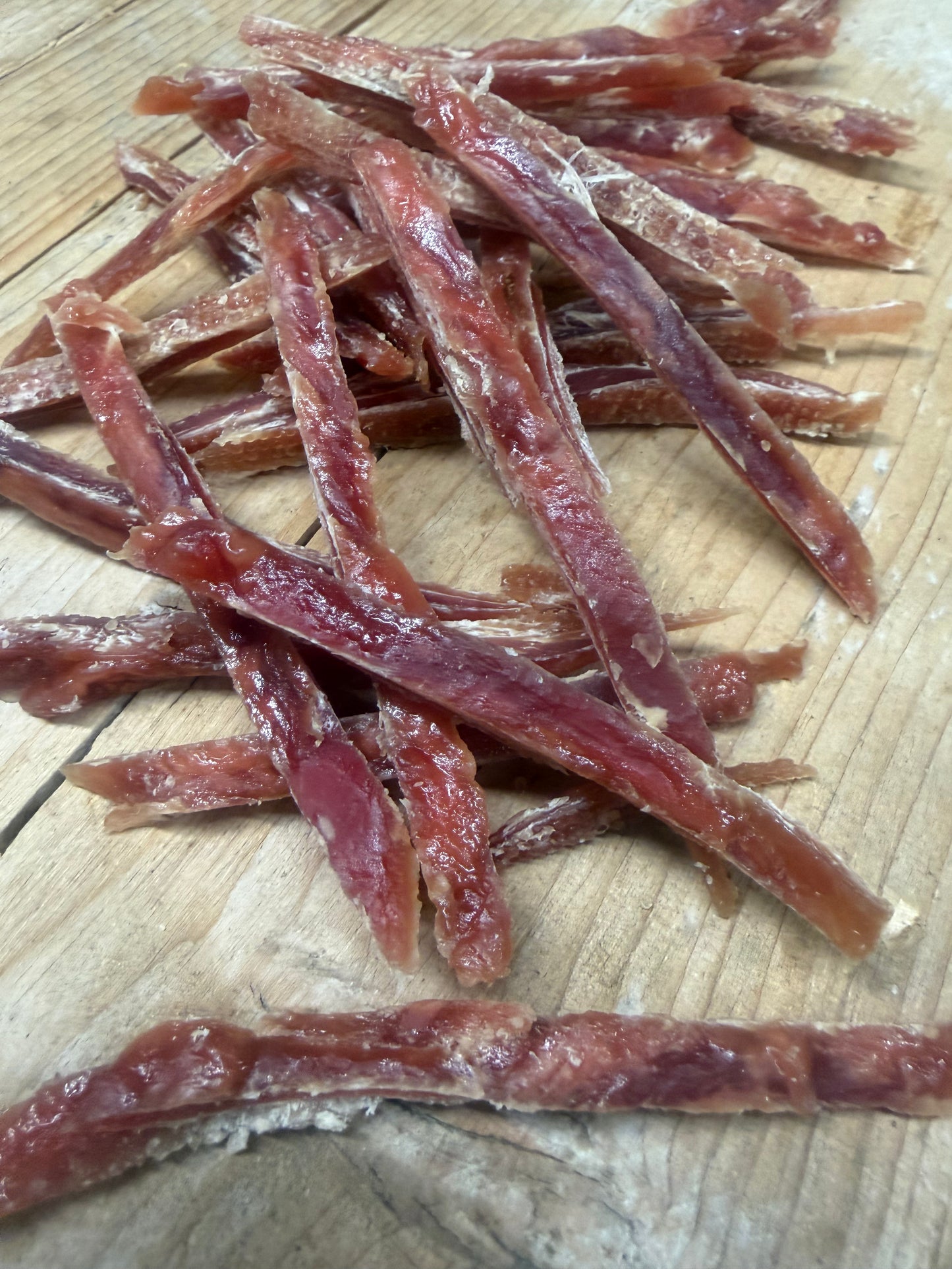Tender duck breast strips