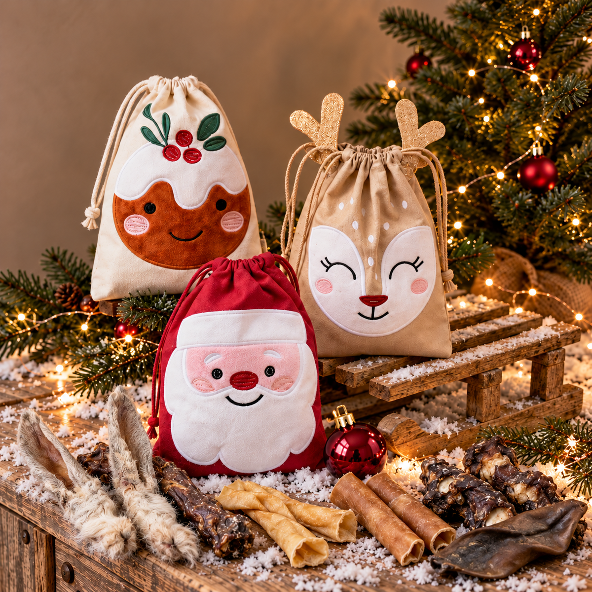 Barfflevo’s Kerstgelukszakjes – de afgebeelde inhoud is een voorbeeld ter inspiratie